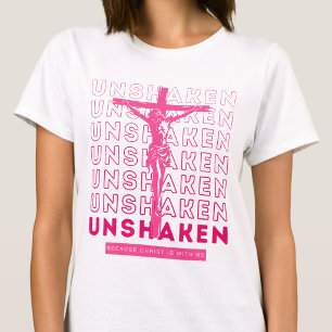 Unshaken - Jesus Christ Holy Spirit Graphic White T-Shirt