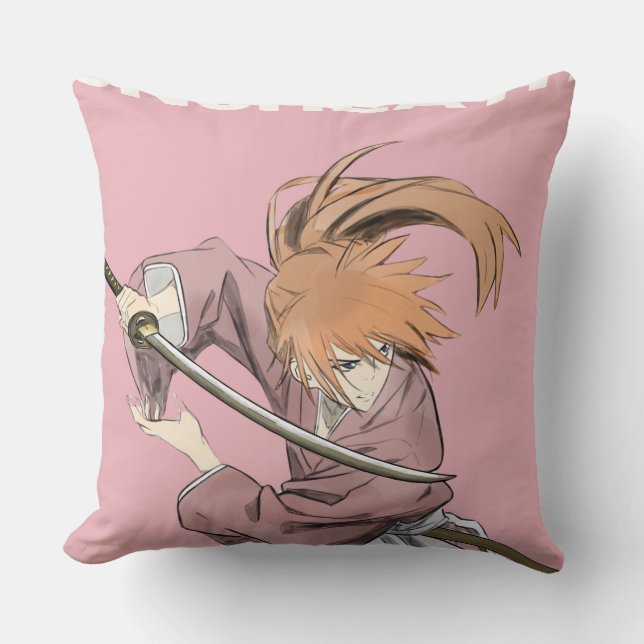 UNSHEATH - Kenshin Himura Inspired Samurai Pillow  (Front)