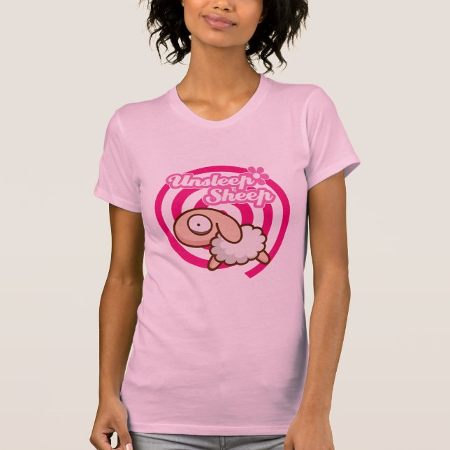Unsleep Sheep Ladies T-Shirt (Front)
