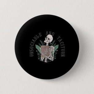 Unsociable And Taciturn Jane Austen Pride &amp; Pr 6 Cm Round Badge