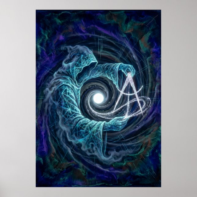 Unspoken Silence Spiral Spirit Guide Art Poster (Front)