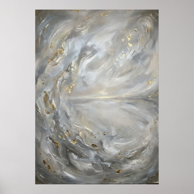 Unspoken Truth Silver Gold Spirit Art Poster (Front)