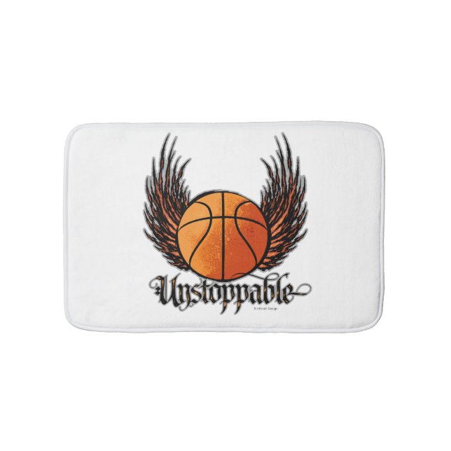 Unstoppable (Basketball) Bath Mat (Front)