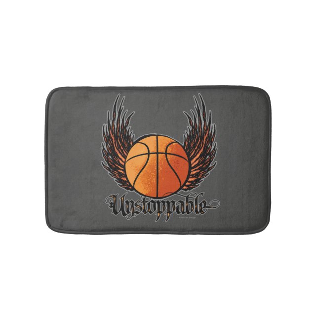 Unstoppable (Basketball) Bath Mat (Front)