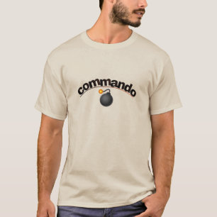 Unstoppable Commando: Military-Inspired Bold T-Shi T-Shirt