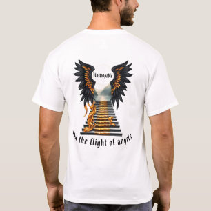 Unstoppable, like the flight of angels. T-Shirt