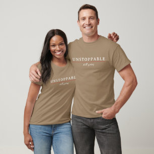 UNSTOPPABLE Minimal Motivation Quote T-Shirt