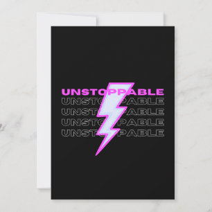 Unstoppable, Motivational, Inspirational Holiday Card