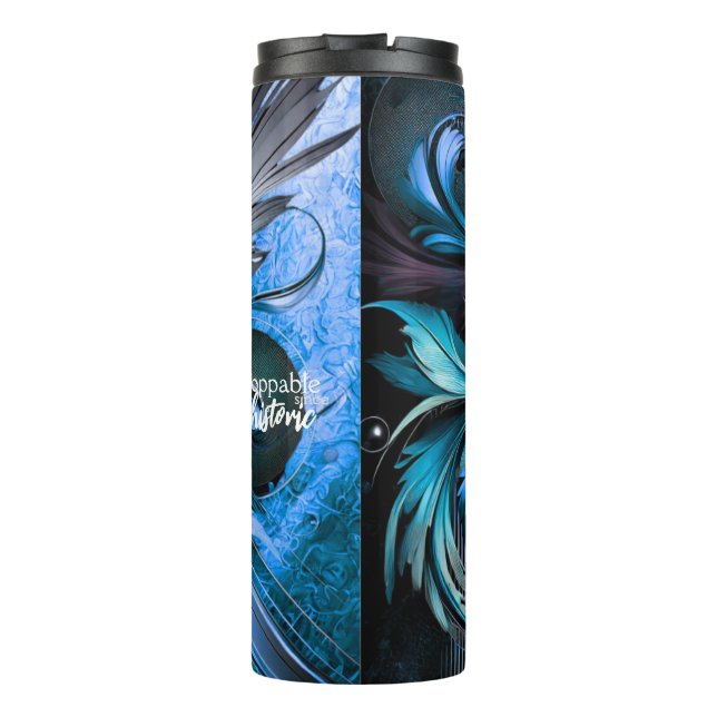 Unstoppable Raptor – Fuel Strength, Rule the Wild Thermal Tumbler (Back)