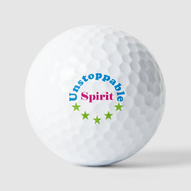 unstoppable spirit  golf balls (Front)