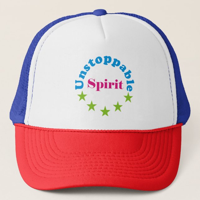 unstoppable spirit trucker hat (Front)