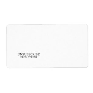 Unsubscribe From Stress Clinical Typography