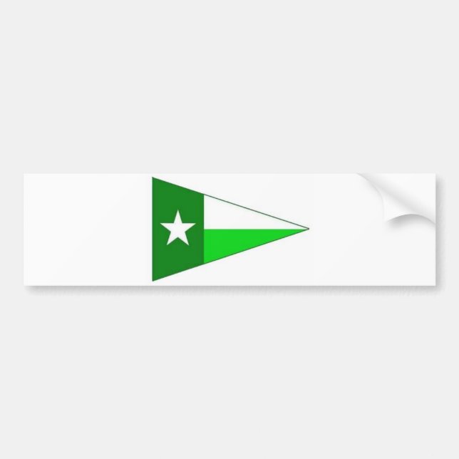 UNT Sailing Burgee Bumper Sticker (Front)