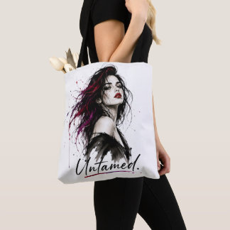 Untamed. Minimalist Statement Cotton Tote Bag