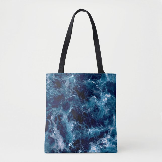 Untamed Sea Churn Tote Bag (Front)