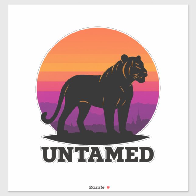 Untamed Tiger | Retro Sunset Jungle  (Sheet)