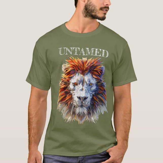 Untamed – Wild Lion Face Tee (Front)