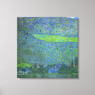 Unterach at Attersee by Klimt, Vintage Art Nouveau Canvas Print