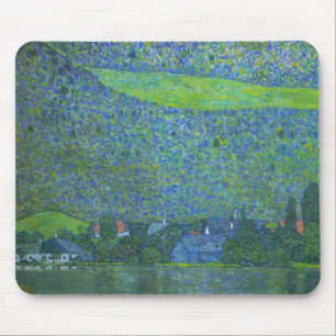Unterach at Attersee by Klimt, Vintage Art Nouveau Mouse Pad
