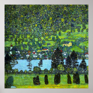 Unterach at the Altersee by Gustav Klimt Poster
