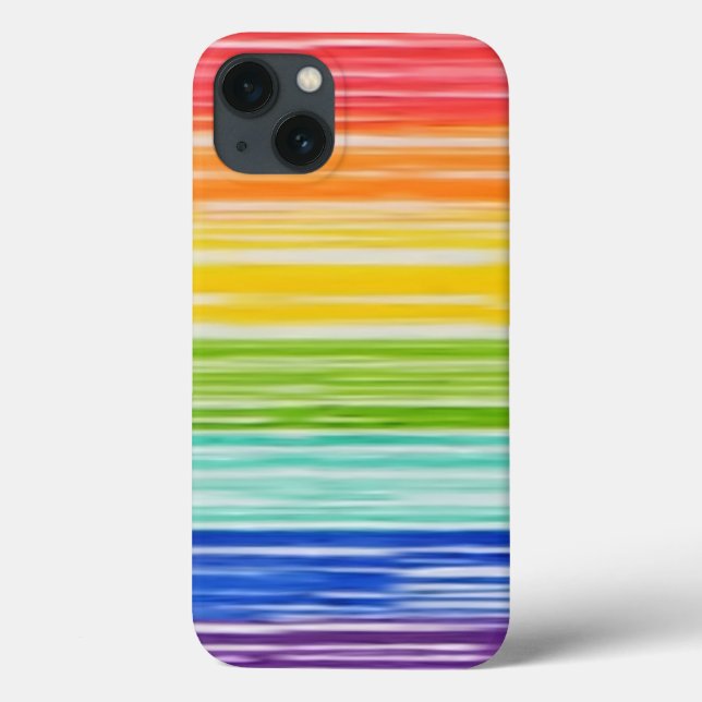 Untidy rainbow stripes Case-Mate iPhone case (Back)
