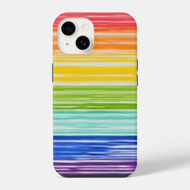 Untidy rainbow stripes Case-Mate iPhone case (Back)