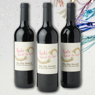 Untie The Knot Divorce Party Wine Label