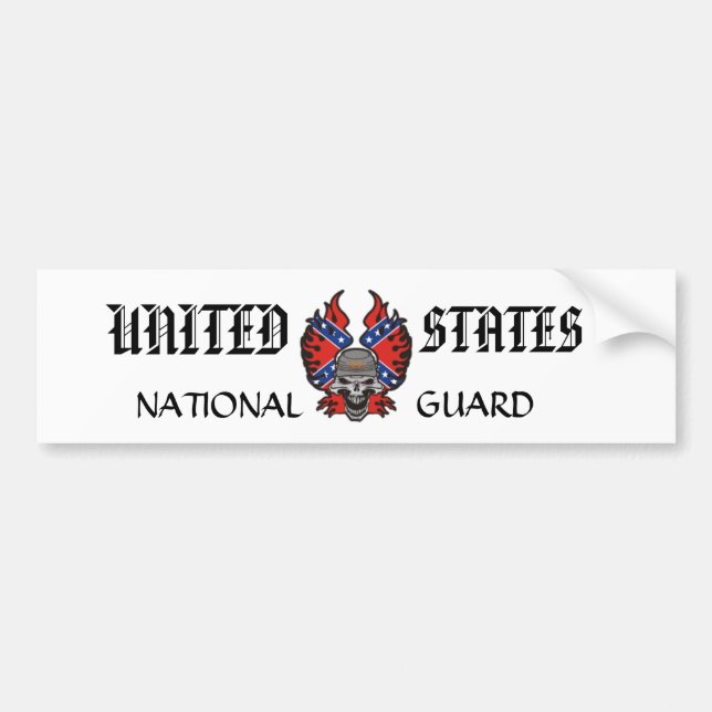 UNTIED STATES NATIONAL GUARD BUMPER STICKER (Front)
