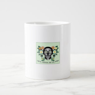 Until Death Do Us Part, Skull With Flowers Classic Large Coffee Mug