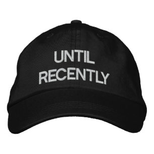 Until Recently Adjustable Hat Black