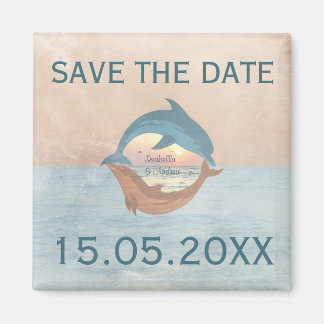 Until the end of time Wedding Save the Date Magnet