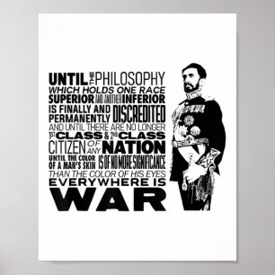 Until The Philosophy Haile Selie War Speech Reggae Poster