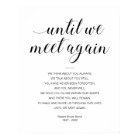Until We Meet Again Elegant Funeral Poem with Name