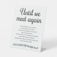 Until We Meet Again Poem Memorial Wedding