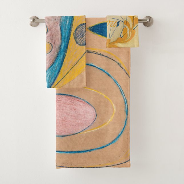 Untitled, 1908 by Hilma af Klint  Bath Towel Set (Insitu)