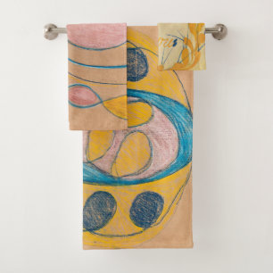 Untitled, 1908 by Hilma af Klint  Bath Towel Set