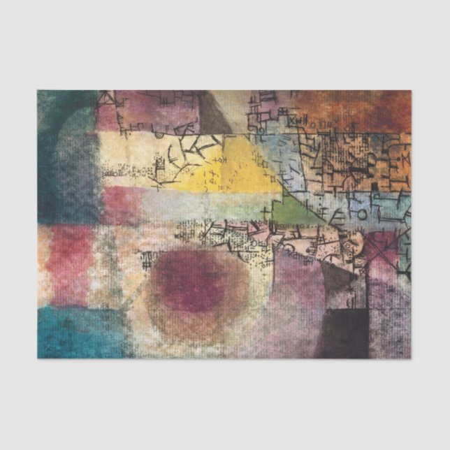 Untitled 2 by Paul Klee, Abstract Art Tissue Paper (Front)