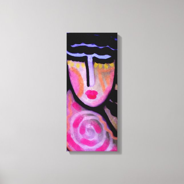 Untitled Abstract Digital Painting of a Woman Canvas Print (Front)