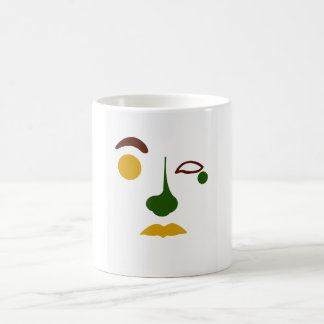 Untitled Abstract Face: Tropical Coffee Mug