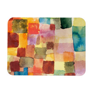 Untitled abstract watercolor squares - Paul Klee Magnet