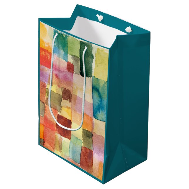 Untitled abstract watercolor squares - Paul Klee Medium Gift Bag (Front Angled)