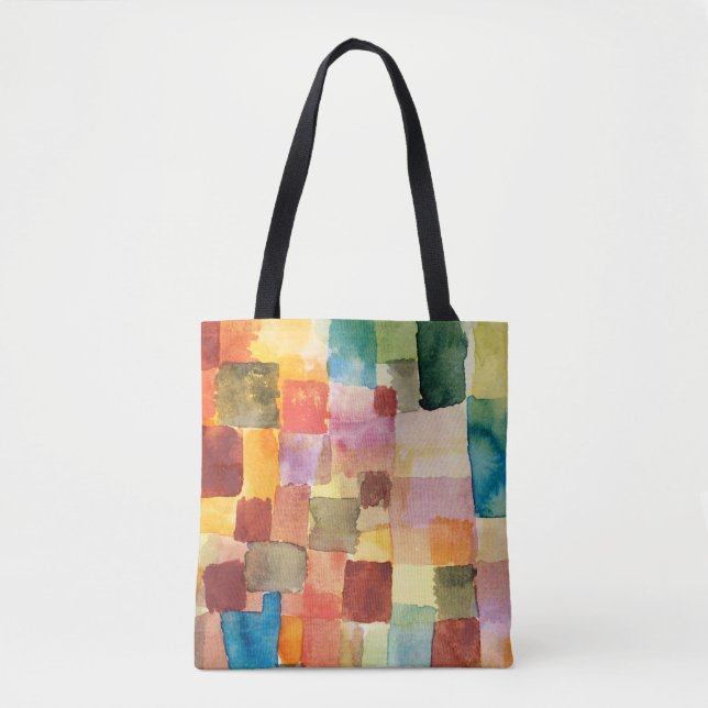 Untitled abstract watercolor squares - Paul Klee Tote Bag (Front)