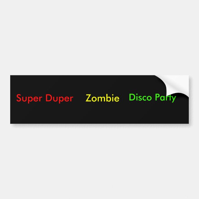 Untitled Bumper Sticker (Front)