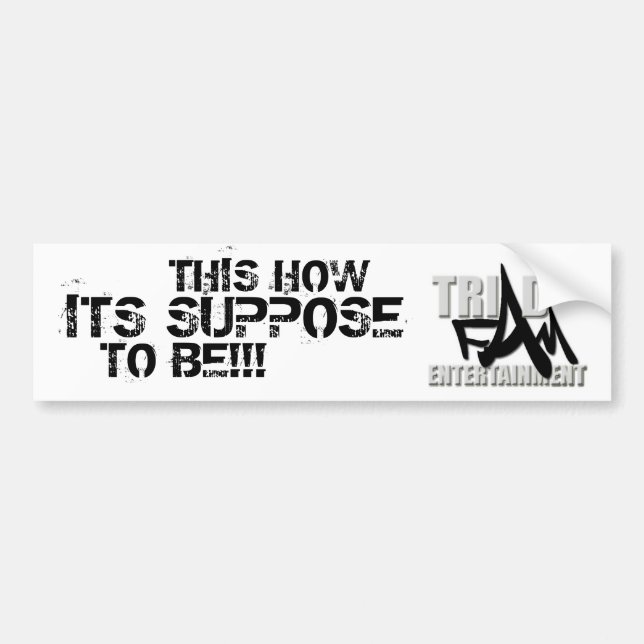 Untitled Bumper Sticker (Front)