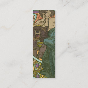 Untitled by Alphonse Mucha (1902) Mini Business Card