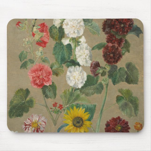 Untitled (Flowers) (oil on board) Mouse Pad (Front)