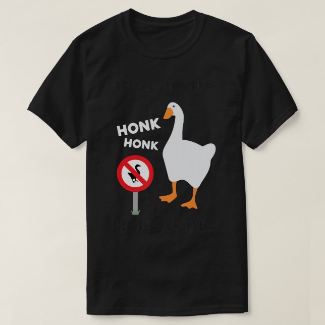 Untitled Goose Game Funny T-Shirt (Design Front)