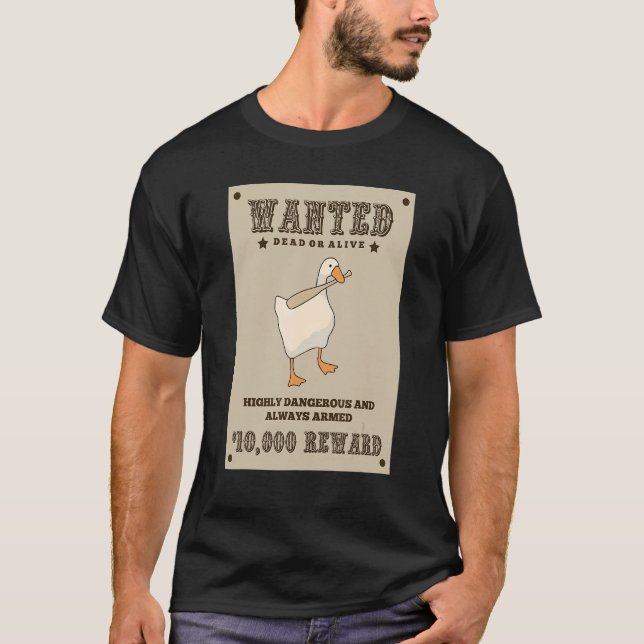 Untitled Goose Game  Wanted T-Shirt (Front)