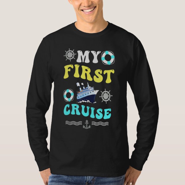 Untitled My First Cruise Men Women And Boys Rookie T-Shirt (Front)
