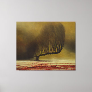Untitled (Nightmare Tree) by Zdzislaw Beksinski Canvas Print
